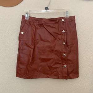 Faux leather mini skirt from Urban Outfiters